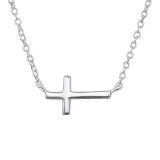 Cross - 925 Sterling Silver Silver Necklaces SD30227