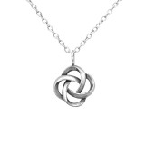 Knot - 925 Sterling Silver Silver Necklaces SD30874