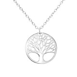 Tree Of Life - 925 Sterling Silver Silver Necklaces SD30875
