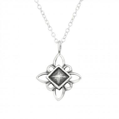 Antique Star - 925 Sterling Silver Silver Necklaces SD30885