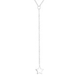 Star Y - 925 Sterling Silver Silver Necklaces SD31764