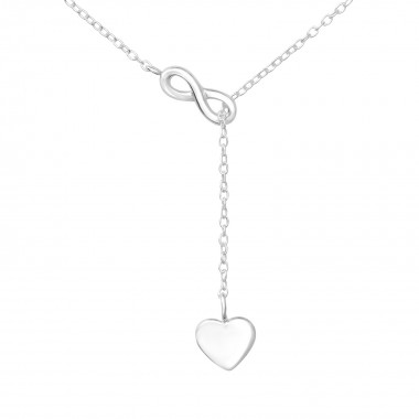Infinity Love Y - 925 Sterling Silver Silver Necklaces SD32207