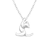 Cat - 925 Sterling Silver Silver Necklaces SD32228