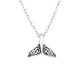 Whale's Tail - 925 Sterling Silver Silver Necklaces SD32235