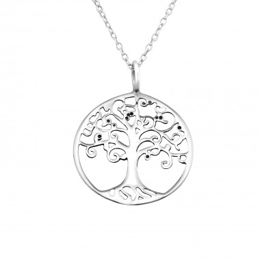 Tree Of Life - 925 Sterling Silver Silver Necklaces SD32239