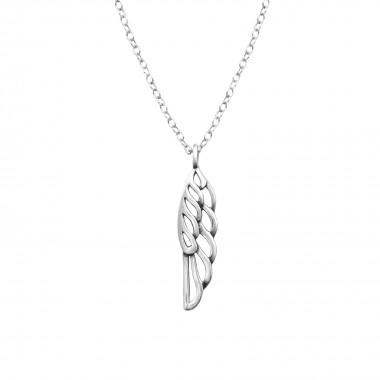 Wing - 925 Sterling Silver Silver Necklaces SD32246