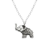 Elephant - 925 Sterling Silver Silver Necklaces SD32253