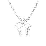 Flamingo Lover - 925 Sterling Silver Silver Necklaces SD32257