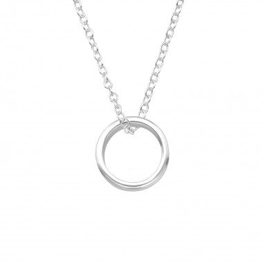 Hanging Ring - 925 Sterling Silver Silver Necklaces SD32418