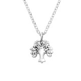 Celtic Tree - 925 Sterling Silver Silver Necklaces SD32419