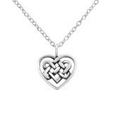Celtic Heart - 925 Sterling Silver Silver Necklaces SD32421