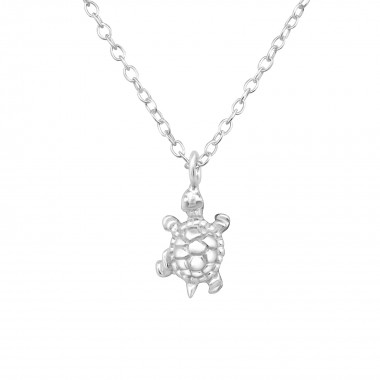 Turtle - 925 Sterling Silver Silver Necklaces SD34459