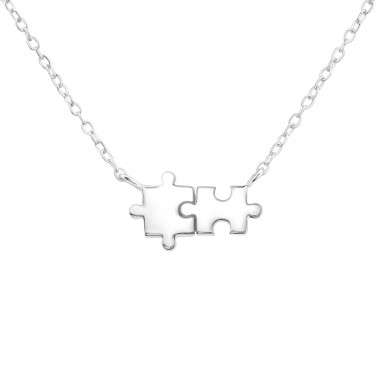 Jigsaw - 925 Sterling Silver Silver Necklaces SD34947