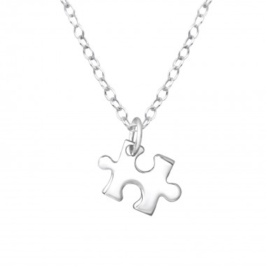 Puzzle - 925 Sterling Silver Silver Necklaces SD36292
