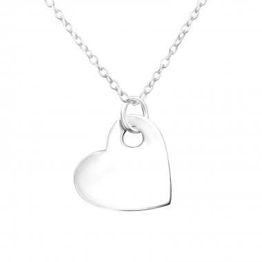 Heart - 925 Sterling Silver Silver Necklaces SD36351