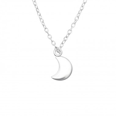 Moon - 925 Sterling Silver Silver Necklaces SD36357
