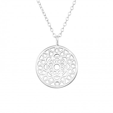 Mosaic - 925 Sterling Silver Silver Necklaces SD36360