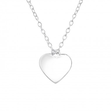 Heart - 925 Sterling Silver Silver Necklaces SD36498