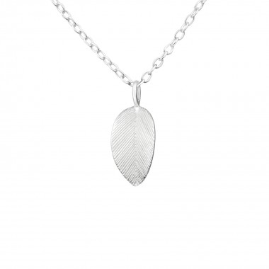 Leaf - 925 Sterling Silver Silver Necklaces SD36499
