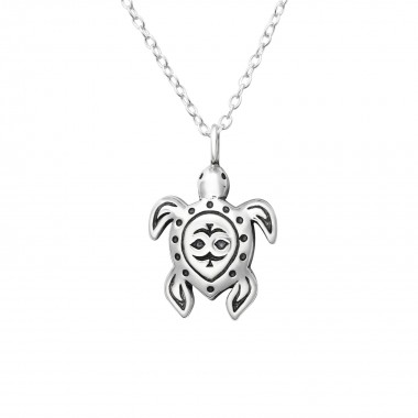 Turtle - 925 Sterling Silver Silver Necklaces SD36500
