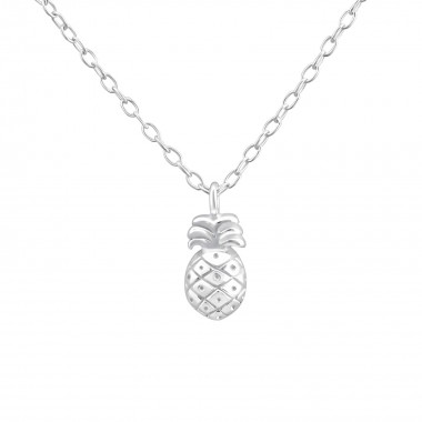 Pineapple - 925 Sterling Silver Silver Necklaces SD36502