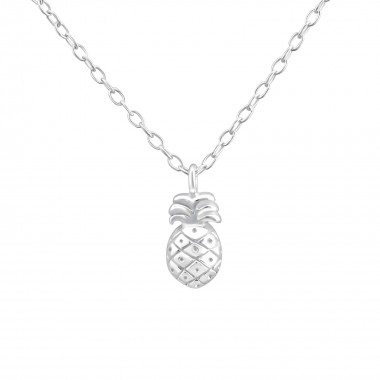 Pineapple - 925 Sterling Silver Silver Necklaces SD36502