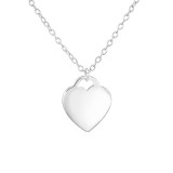 Heart - 925 Sterling Silver Silver Necklaces SD36597