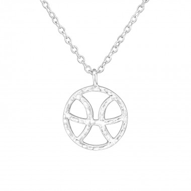 Pisces Zodiac Sign - 925 Sterling Silver Silver Necklaces SD36719