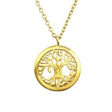 Tree Of Life - 925 Sterling Silver Silver Necklaces SD36731