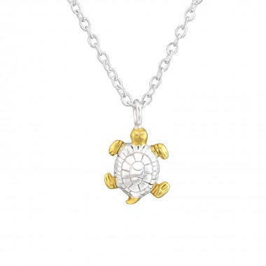 Turtle - 925 Sterling Silver Silver Necklaces SD36733