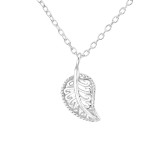 Leaf - 925 Sterling Silver Silver Necklaces SD37099