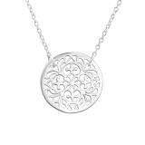 Filigree - 925 Sterling Silver Silver Necklaces SD37385