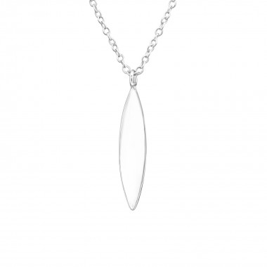 Marquise - 925 Sterling Silver Silver Necklaces SD37612