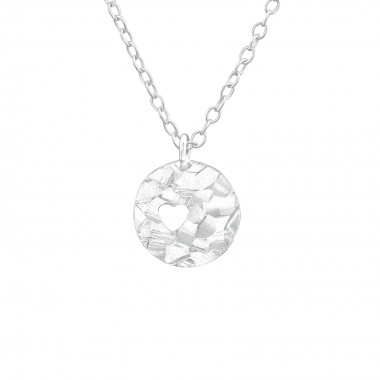 Round - 925 Sterling Silver Silver Necklaces SD37615