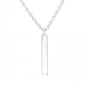 Bar - 925 Sterling Silver Silver Necklaces SD37617