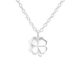 Lucky Clover - 925 Sterling Silver Silver Necklaces SD37626