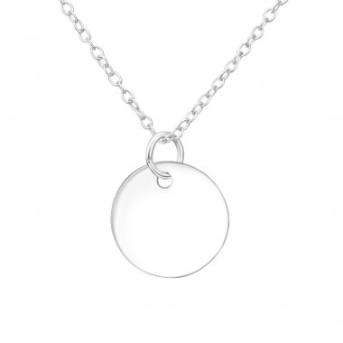 Round - 925 Sterling Silver Silver Necklaces SD37630