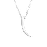 Tusk - 925 Sterling Silver Silver Necklaces SD37670