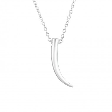 Tusk - 925 Sterling Silver Silver Necklaces SD37670