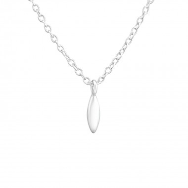 Marquise - 925 Sterling Silver Silver Necklaces SD37672