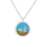 Deserts - 925 Sterling Silver Silver Necklaces SD37890