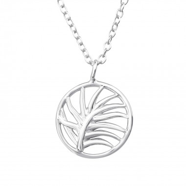 Leaf - 925 Sterling Silver Silver Necklaces SD37902