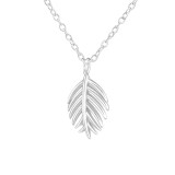 Leaf - 925 Sterling Silver Silver Necklaces SD37903