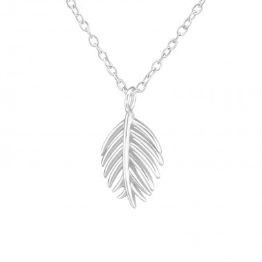 Leaf - 925 Sterling Silver Silver Necklaces SD37903