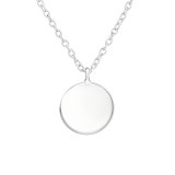 Round - 925 Sterling Silver Silver Necklaces SD38276