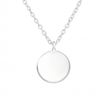 Round - 925 Sterling Silver Silver Necklaces SD38276