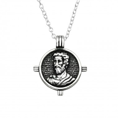 Jesus - 925 Sterling Silver Silver Necklaces SD38792