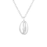 Shell - 925 Sterling Silver Silver Necklaces SD38795