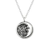 Crescent Moon - 925 Sterling Silver Silver Necklaces SD38800