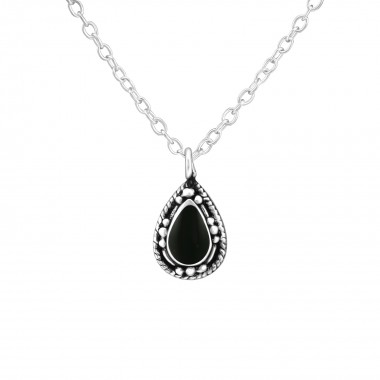 Pear - 925 Sterling Silver Silver Necklaces SD39084